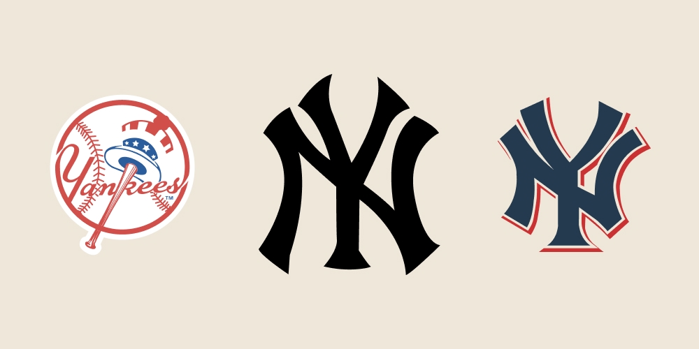 Variaciones del logo de los New York Yankees