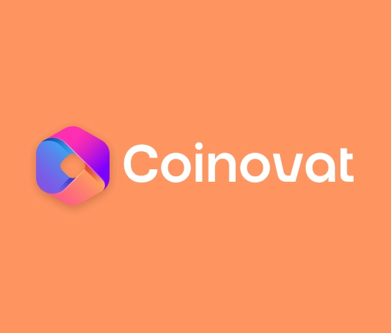 Logotipo moderno de criptomoneda con degradado