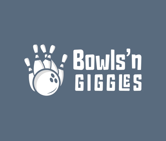 Logotipo de bolos con ilustración de bolo