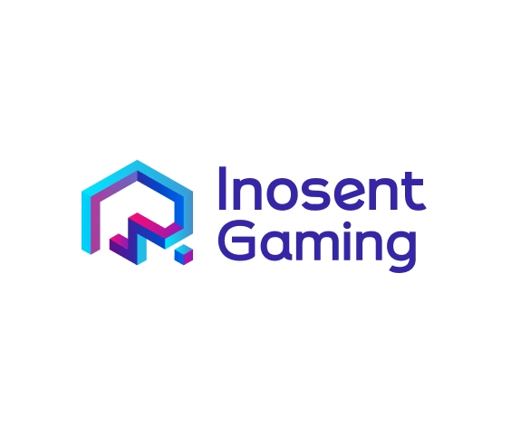 Logotipo gamer moderno con icono geométrico de letra