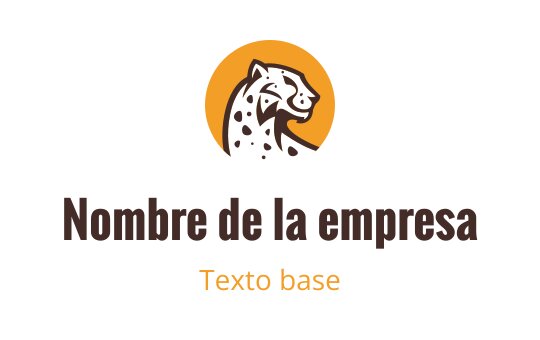 Diseño de logo de leopardo audaz en fondo circular naranja y marrón