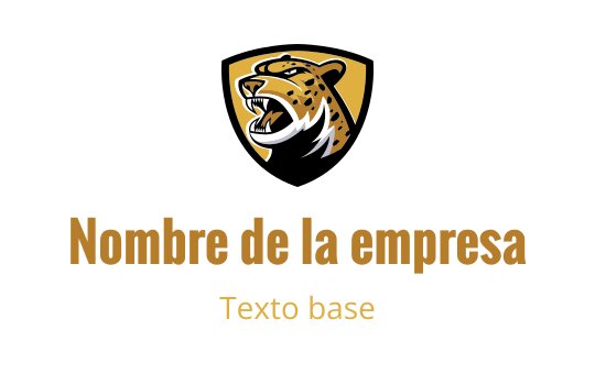 Diseño de logo de cabeza de leopardo en colores dorado y negro