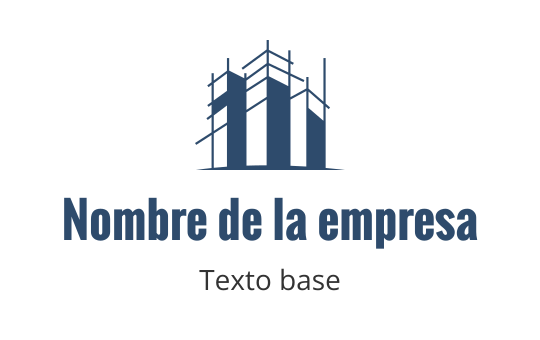 Diseño de logo moderno en azul con turbinas eólicas estilizadas y líneas limpias