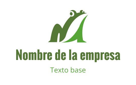Diseño de logo de rana verde moderno con estilo minimalista y elegante