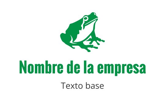 Diseño de logo de rana verde moderna con apariencia juguetona y amigable