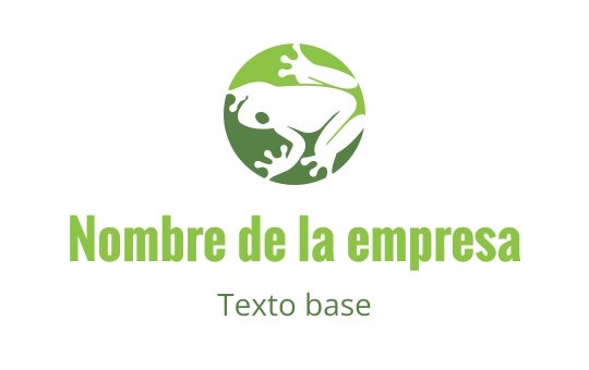 Diseño de logo de rana verde moderna dentro de una forma circular