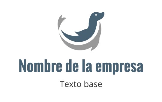 Diseño de logo de pato juguetón con colores suaves azul y gris