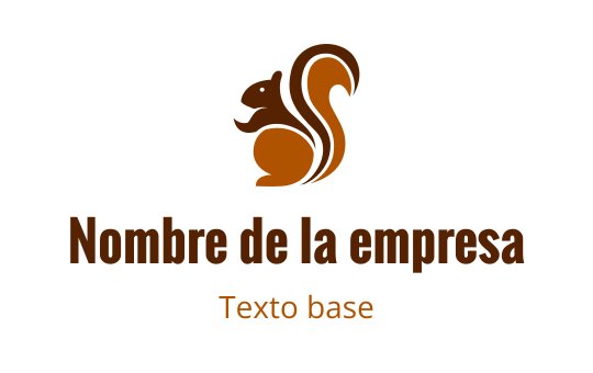 Diseño de logo de ardilla juguetona en tonos marrones cálidos