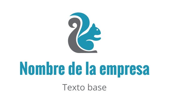 Diseño de logo de ardilla estilizada en tonos azules y grises