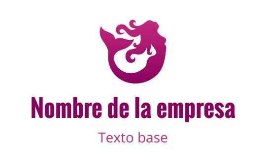 Diseño de logo de sirena elegante en tonos rosa vibrantes