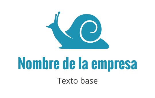 Diseño de logo de caracol azul juguetón con concha en espiral