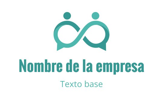 Diseño de logo moderno de infinito con dos figuras abstractas en verde azulado