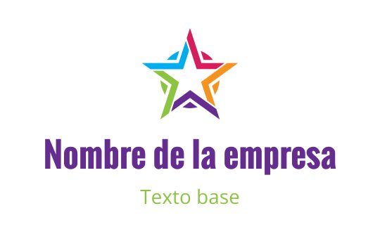 Diseño de logo de estrella colorido con degradado vibrante y tipografía audaz