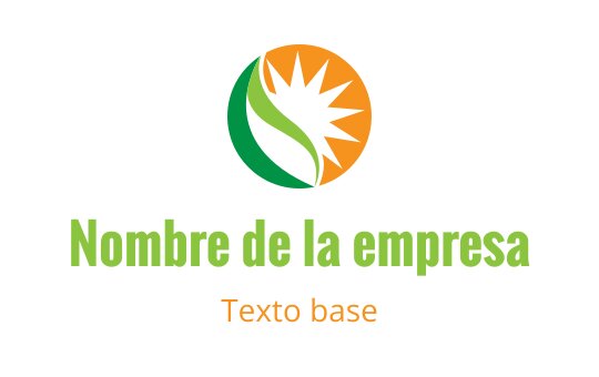 Diseño de logo moderno con elementos de sol y hoja verde