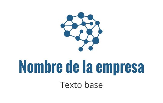 Diseño de logo moderno de cerebro azul con nodos y líneas interconectados