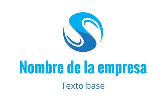 Diseño de logo moderno en azul con una letra S estilizada y curvas fluidas