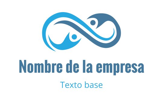 Diseño de logo moderno de infinito con figuras abstractas en azul y verde azulado