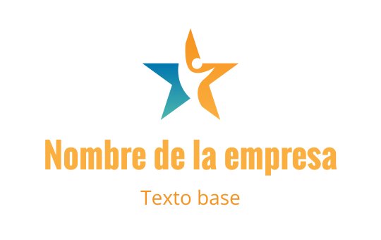 Diseño de logo de estrella colorida con una figura dinámica en el centro