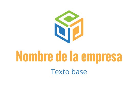 Diseño de logo de cubo colorido con formas entrelazadas en verde, azul y naranja