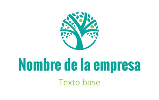 Diseño de logo moderno de árbol con hojas redondeadas en verde y azul