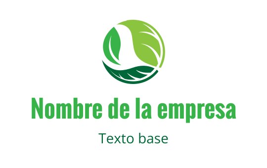 Diseño de logo moderno en verde con una hoja estilizada dentro de un círculo
