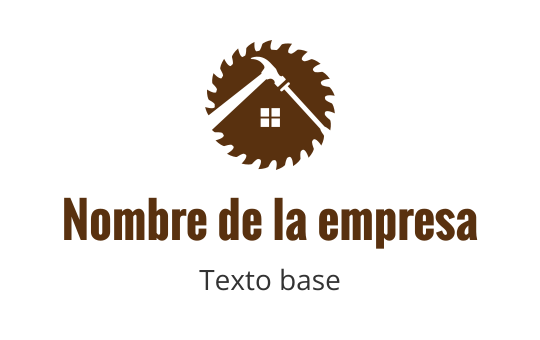 Diseño de logo rústico con elementos de casa y sierra