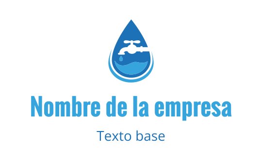 Diseño de logo moderno de gota de agua azul con silueta de grifo