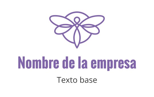 Diseño de logo de mariposa elegante en púrpura con detalles delicados en las alas