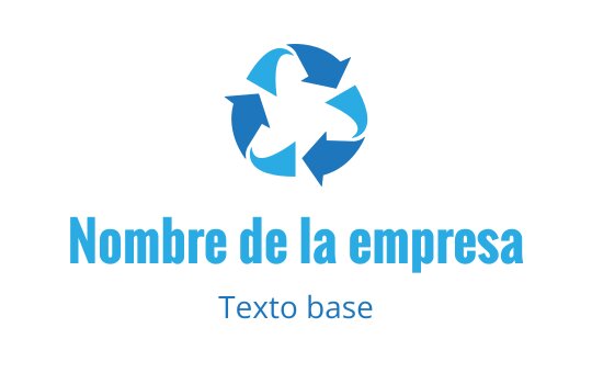 Diseño de logo moderno de reciclaje azul con flechas en forma circular