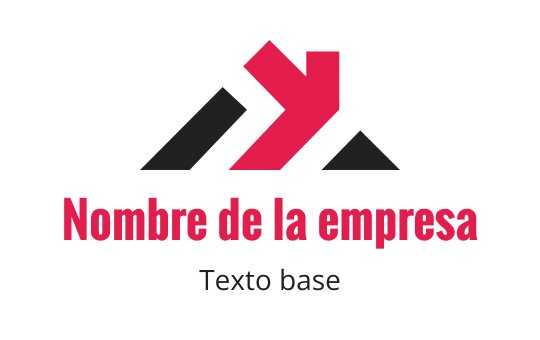 Diseño de logo dinámico con formas de montañas rojas y negras