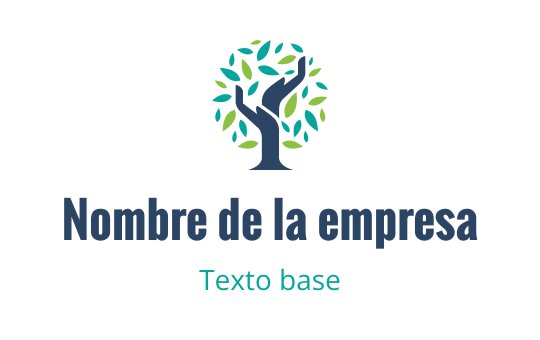 Diseño de logo moderno de árbol con hojas verdes y tronco oscuro