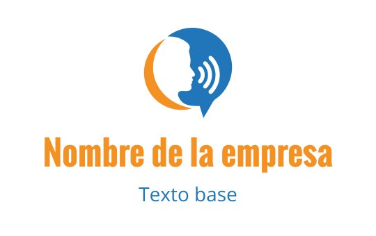 Diseño de logo moderno con silueta de perfil y elementos de burbuja de diálogo