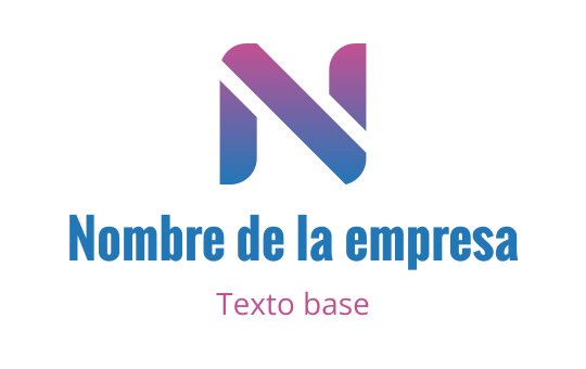 Diseño de logo moderno con un degradado y una letra N estilizada