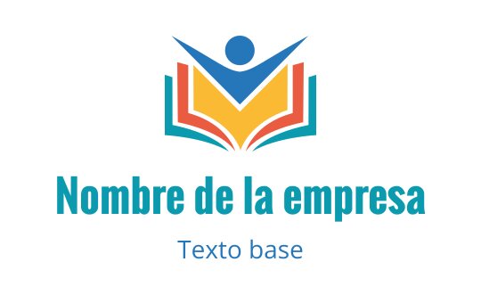Diseño de logo colorido con un libro abierto y un ícono de persona