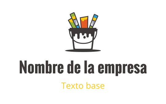 Diseño de logo juguetón con un cubo de pintura sonriente y pinceles coloridos