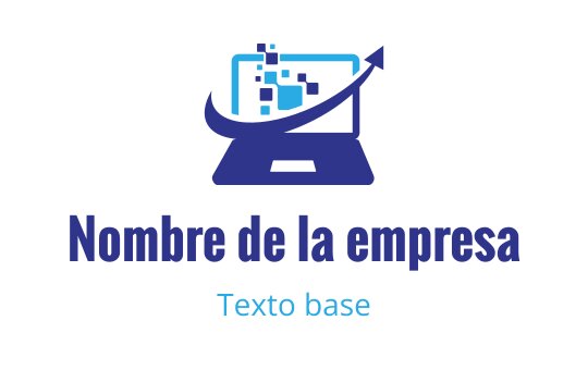 Diseño de logo moderno con una laptop, elementos digitales y una flecha ascendente