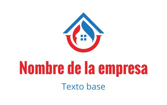 Diseño de logo moderno con una casa, gota de agua y elementos de llama