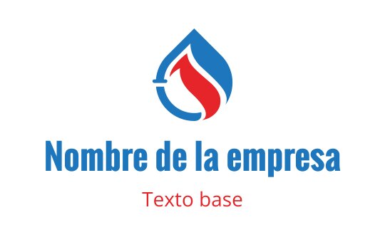 Diseño de logo moderno en azul y rojo con líneas curvas