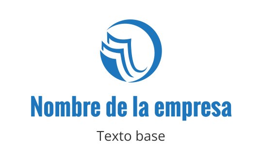 Diseño de logo moderno en azul con elementos de ola en forma circular