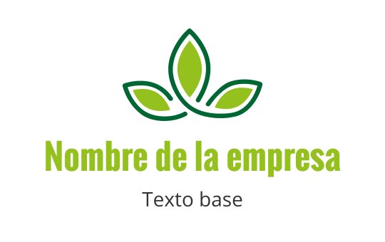 Diseño de logo moderno de hoja verde con formas redondeadas y líneas limpias