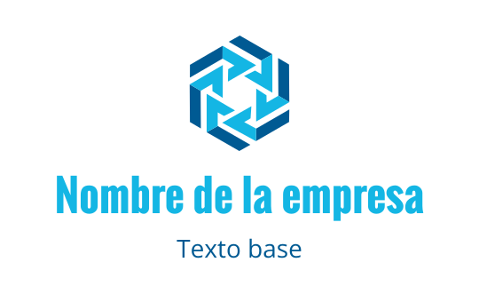 Diseño de logo geométrico azul moderno con flechas entrelazadas