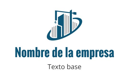 Diseño de logo moderno con un edificio estilizado y una balanza en azul