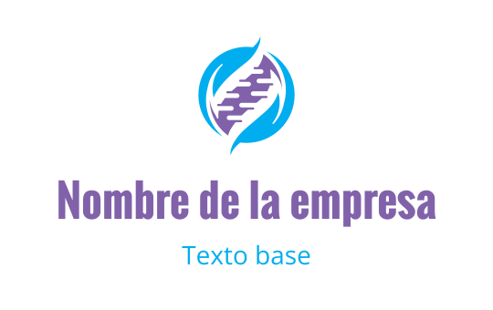 Diseño de logo moderno con un patrón abstracto en azul y púrpura