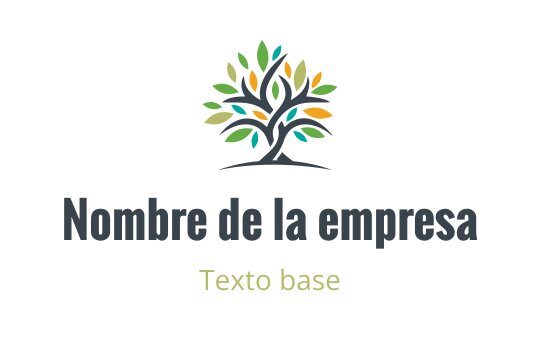 Diseño de logo de árbol colorido con hojas vibrantes y tronco robusto