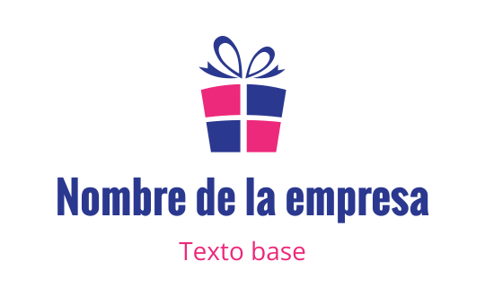Diseño de logo de caja de regalo colorida con un lazo y bordes redondeados