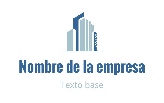 Diseño de logo de rascacielos azul moderno con líneas limpias y formas geométricas