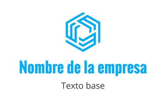 Diseño de logo hexagonal azul moderno con líneas entrelazadas
