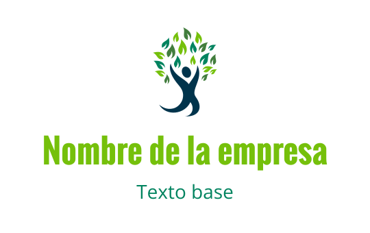 Diseño de logo vibrante con un árbol y una figura humana