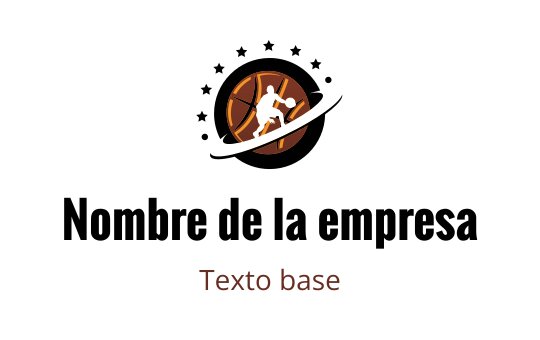 Diseño de logo dinámico de baloncesto con un jugador en acción sobre fondo naranja