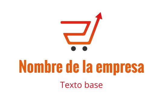 Diseño de logo de carrito de compras moderno con una flecha hacia arriba en naranja